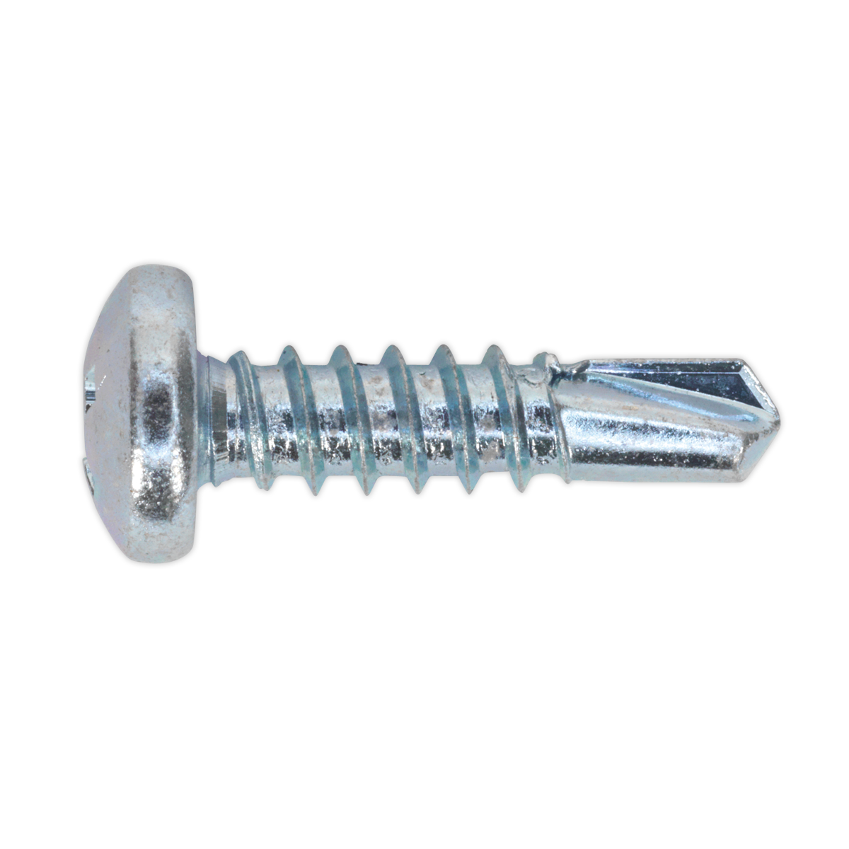 M4.8 x 19mm Zinc Plated Self-Drilling Pan Head Phillips Screw - Pack of 100