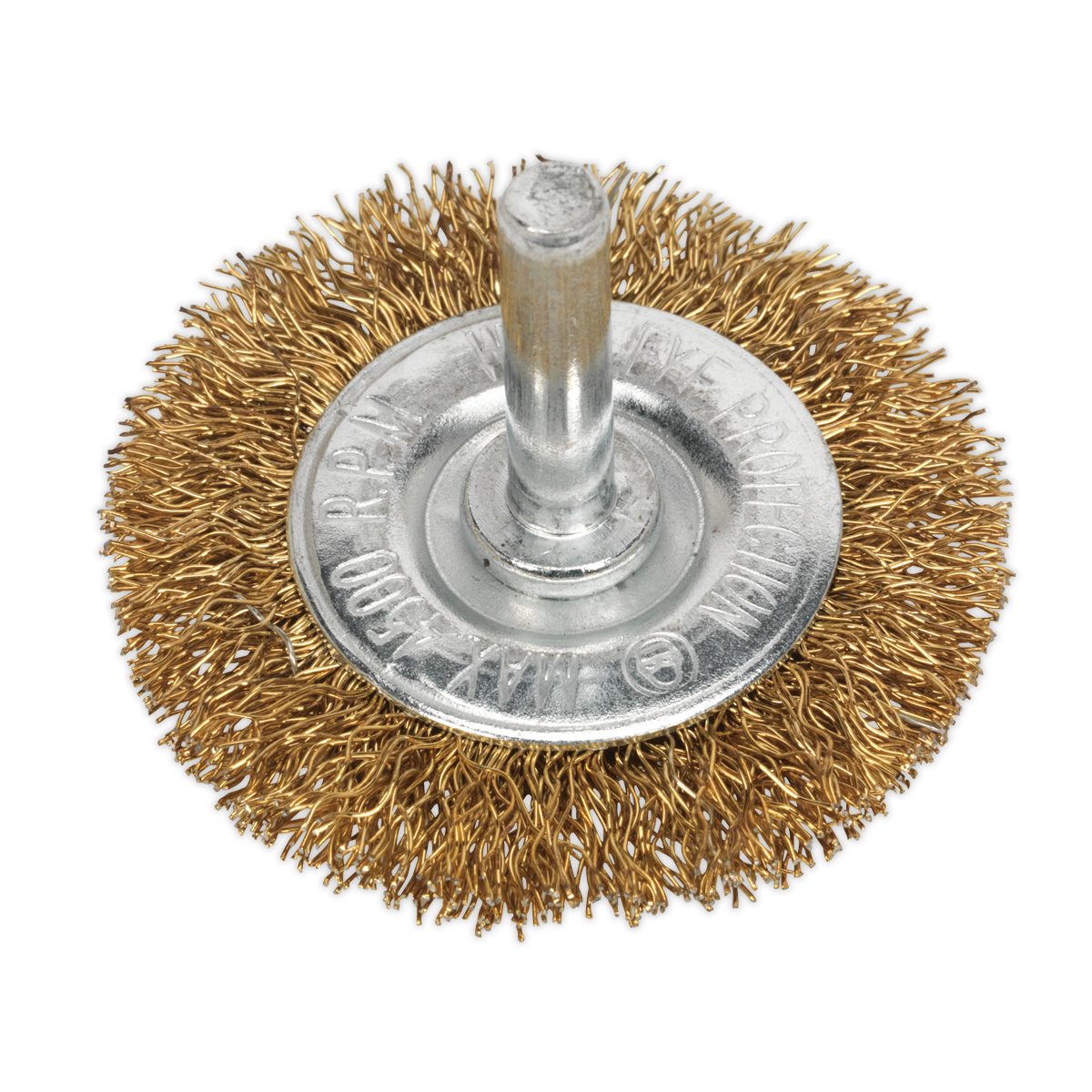 Ø50mm Flat Wire Brush with 6mm Shaft