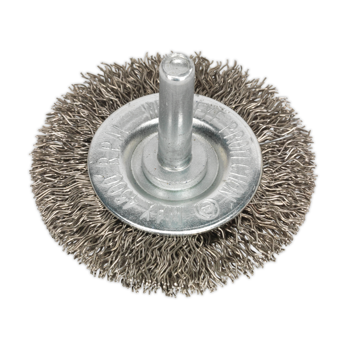 Ø50mm Flat Wire Brush Ø6mm Shaft