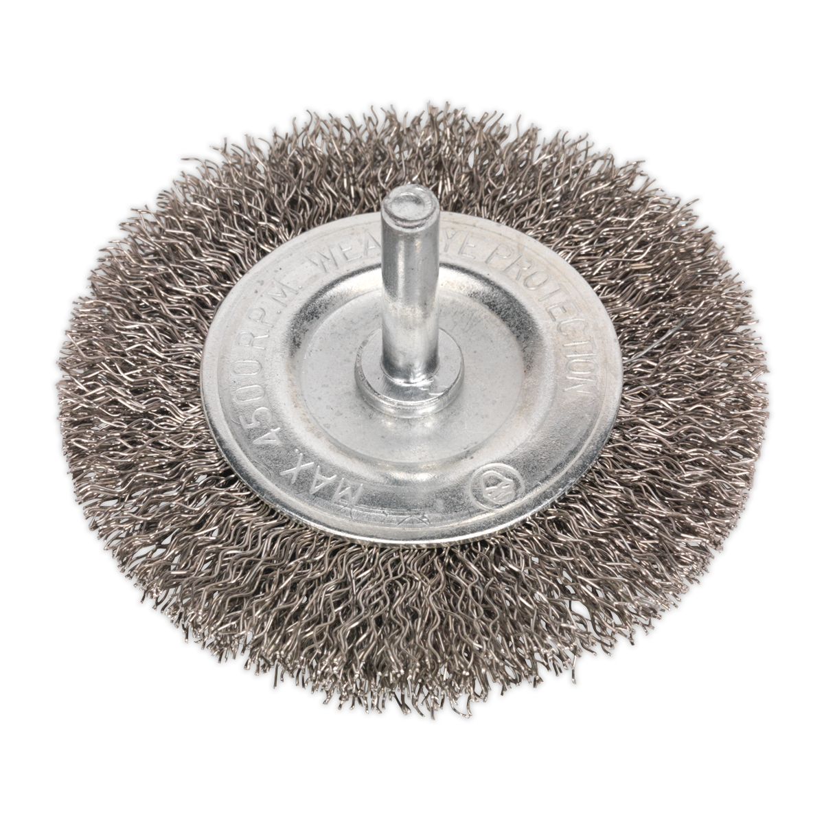 Ø75mm Flat Wire Brush 6mm Shaft