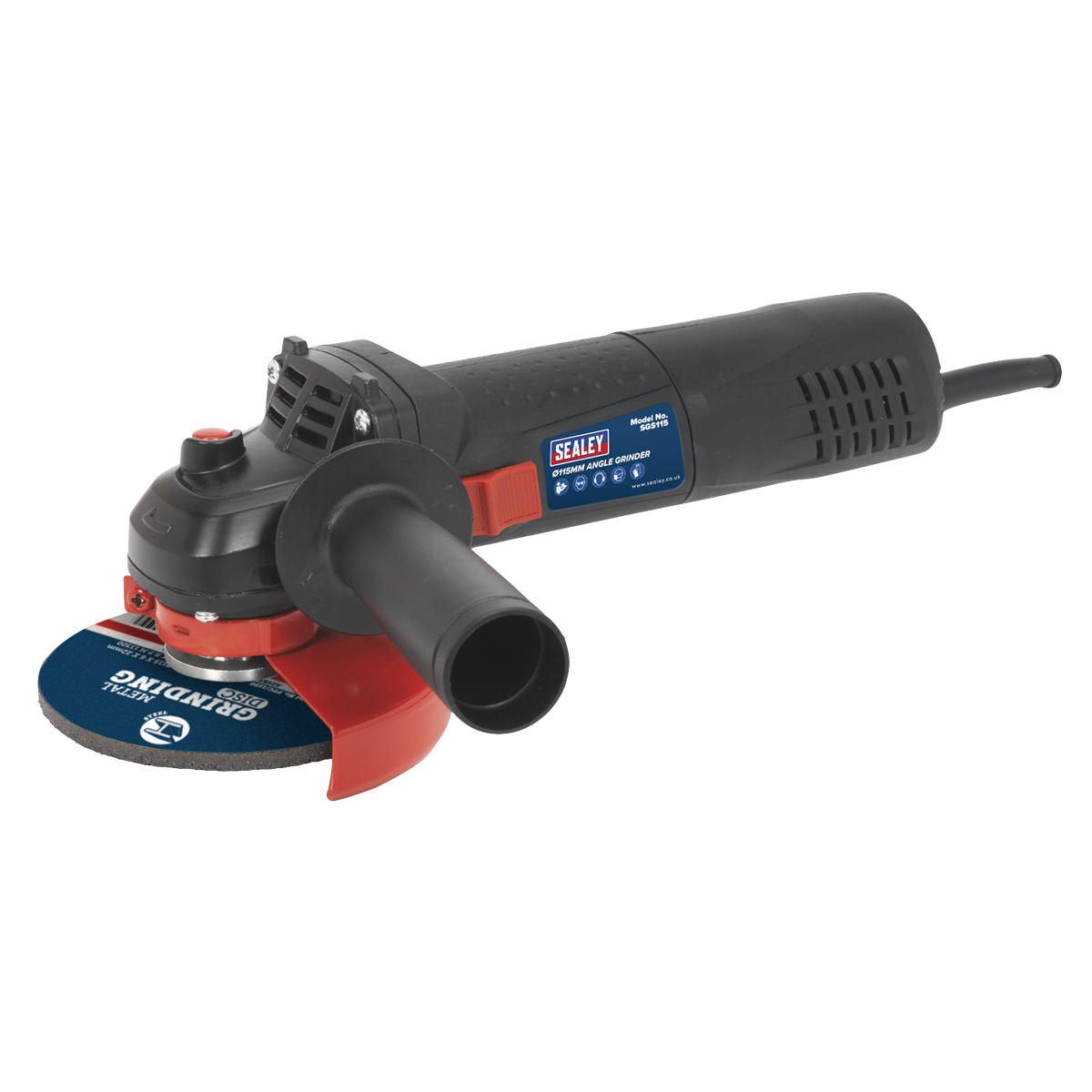 Ø115mm Angle Grinder 750W - Slim Body