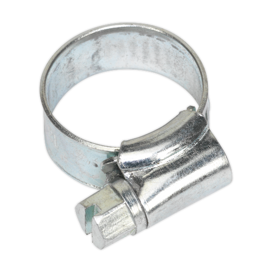 Ø8-14mm Zinc Plated Hose Clip - Pack of 30