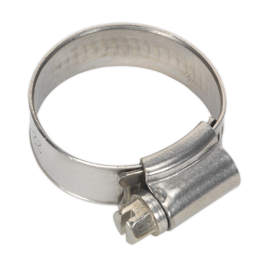 Ø22-32mm Stainless Steel Hose Clip - Pack of 10