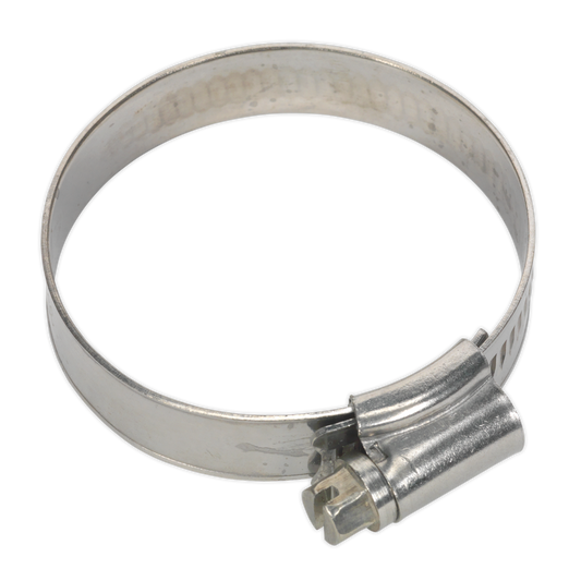 Ø35-51mm Stainless Steel Hose Clip - Pack of 10