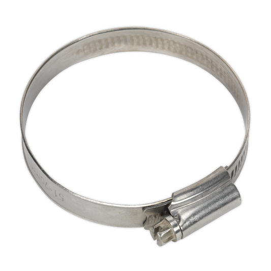 Ø51-70mm Stainless Steel Hose Clip - Pack of 10