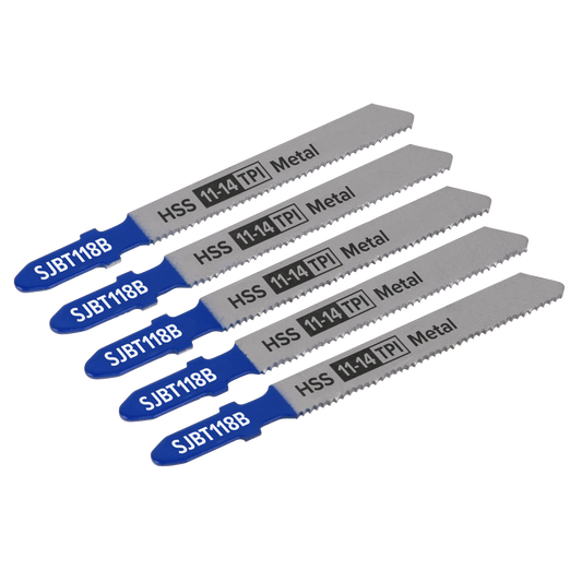 92mm 11-14tpi Jigsaw Blade Metal - Pack of 5