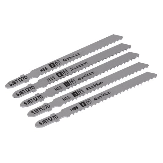 100mm 8tpi Jigsaw Blade Aluminium - Pack of 5