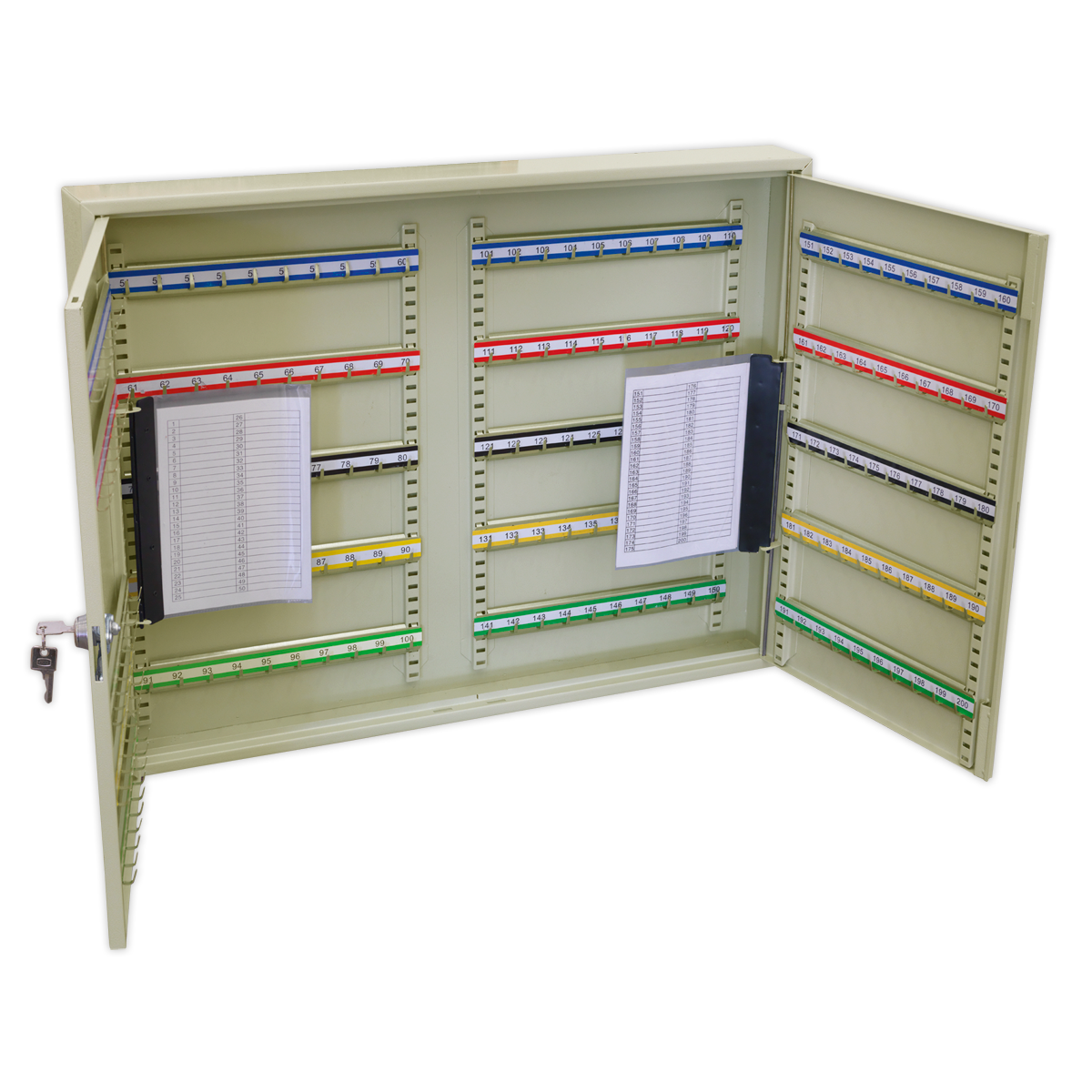 Wide Key Cabinet 200 Key Capacity