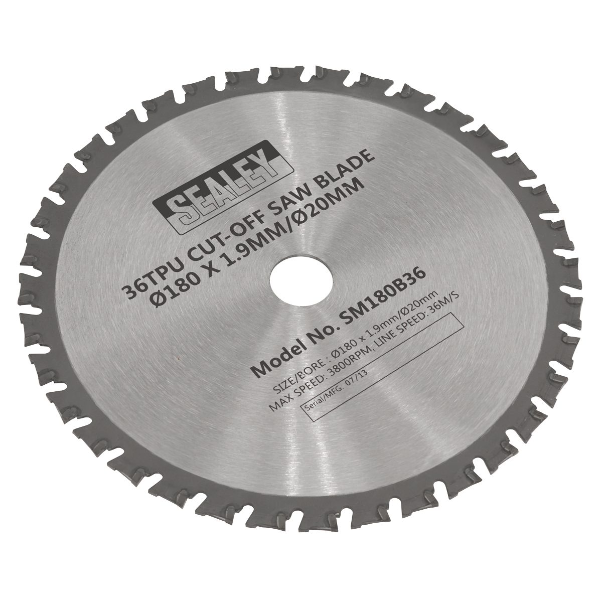 36tpu Cut-Off Saw Blade Ø180 x 1.9mm/Ø20mm