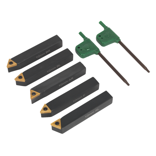 5pc 10mm Indexable Lathe Turning Tool Set