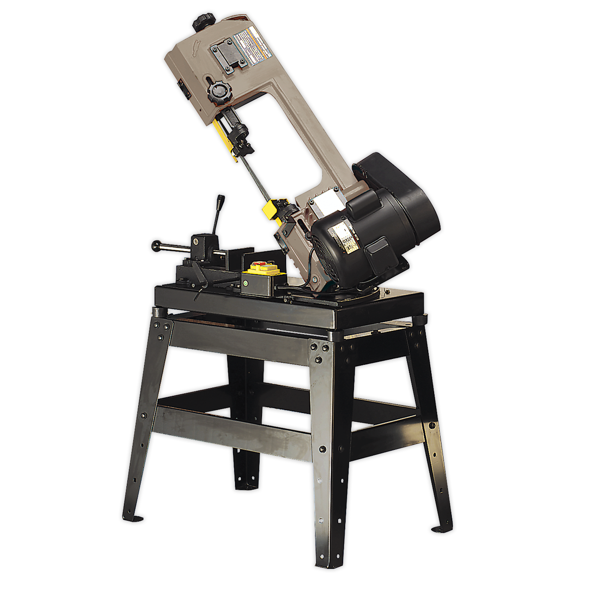 150mm 3-Speed Metal Cutting Bandsaw with Quick Lock Vice & Stand