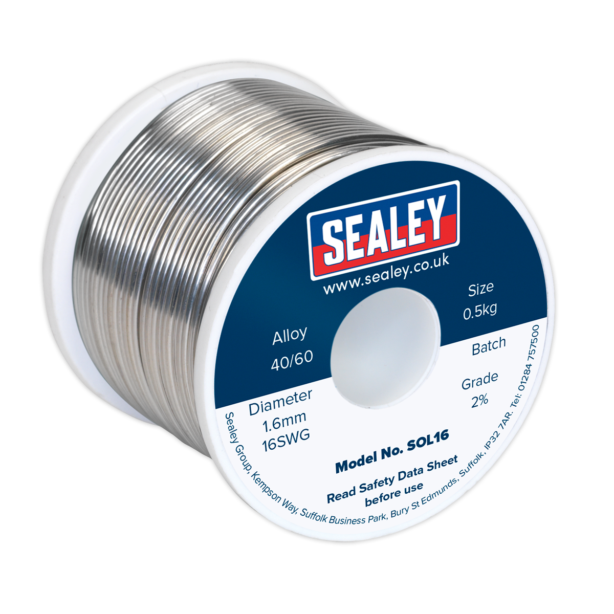 0.5kg Solder Wire Quick Flow 1.6mm/16SWG 40/60