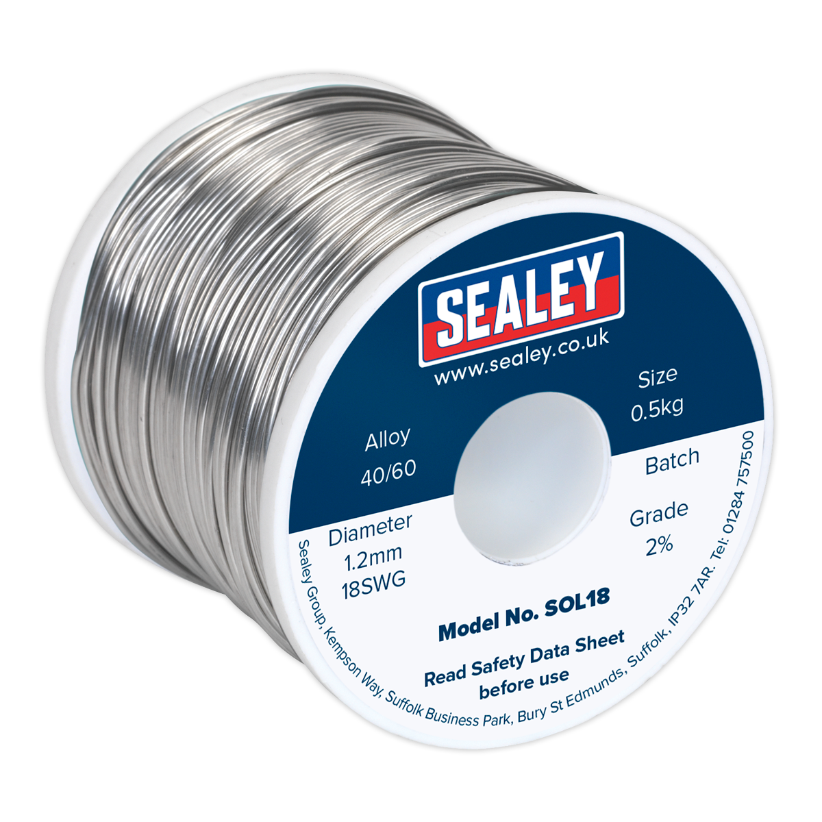 0.5kg Solder Wire Quick Flow 1.2mm/18SWG 40/60