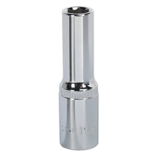 11mm Deep 1/2"Sq Drive Fully Polished WallDrive® Socket