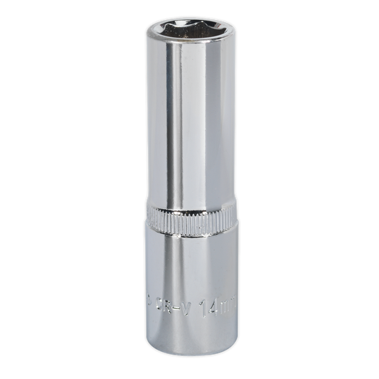 14mm Deep 1/2"Sq Drive Fully Polished WallDrive® Socket