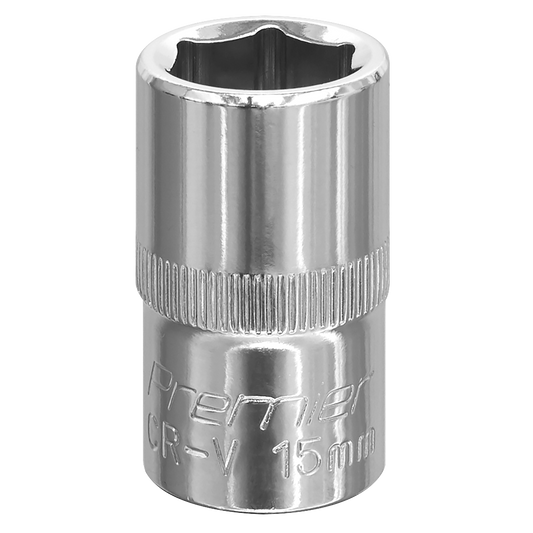 15mm 1/2"Sq Drive Fully Polished WallDrive® Socket