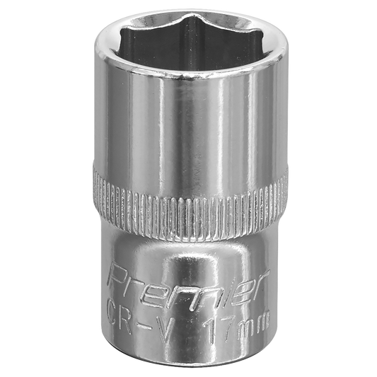 17mm 1/2"Sq Drive Fully Polished WallDrive® Socket