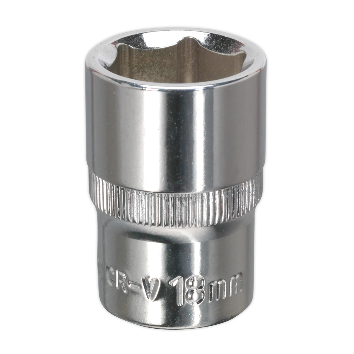 18mm 1/2"Sq Drive Fully Polished WallDrive® Socket