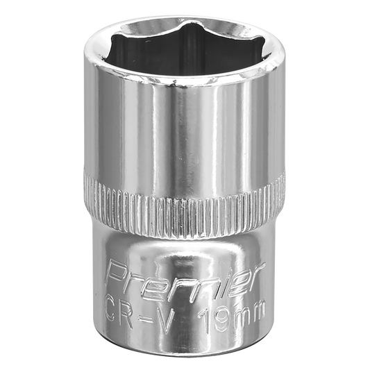 19mm 1/2"Sq Drive Fully Polished WallDrive® Socket