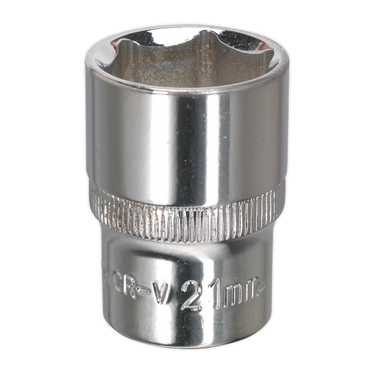 21mm 1/2"Sq Drive Fully Polished WallDrive® Socket