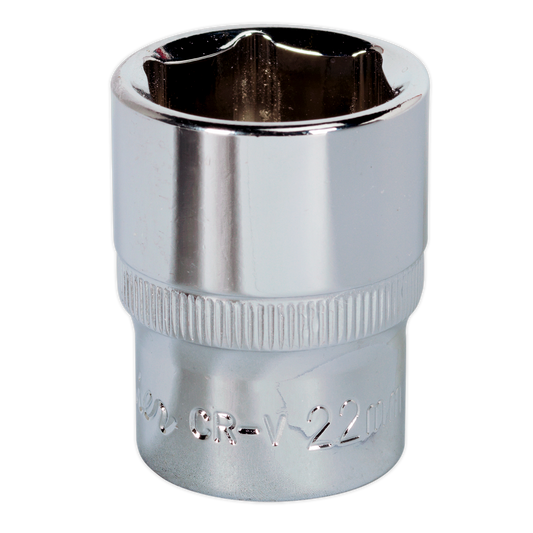 22mm 1/2"Sq Drive Fully Polished WallDrive® Socket