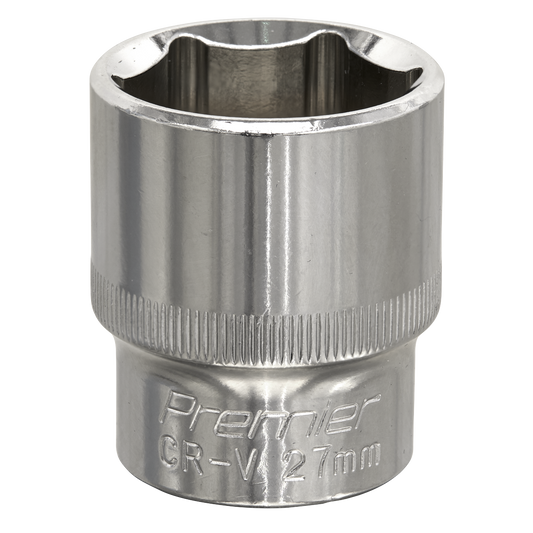 27mm 1/2"Sq Drive Fully Polished WallDrive® Socket