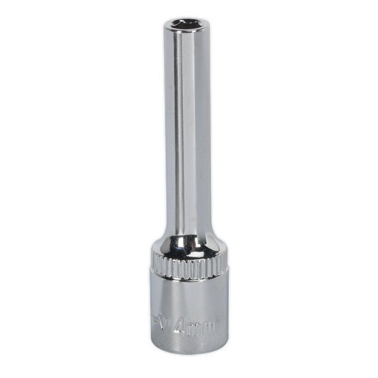 4mm Deep 1/4"Sq Drive Fully Polished WallDrive® Socket