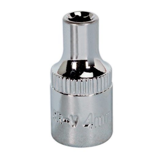 4mm 1/4"Sq Drive Fully Polished WallDrive® Socket