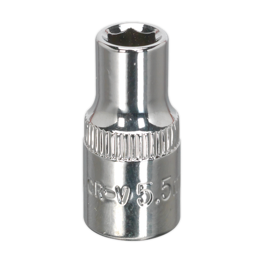 5.5mm 1/4"Sq Drive Fully Polished WallDrive® Socket