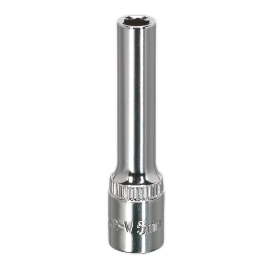 5mm 1/4"Sq Drive Fully Polished Deep WallDrive® Socket