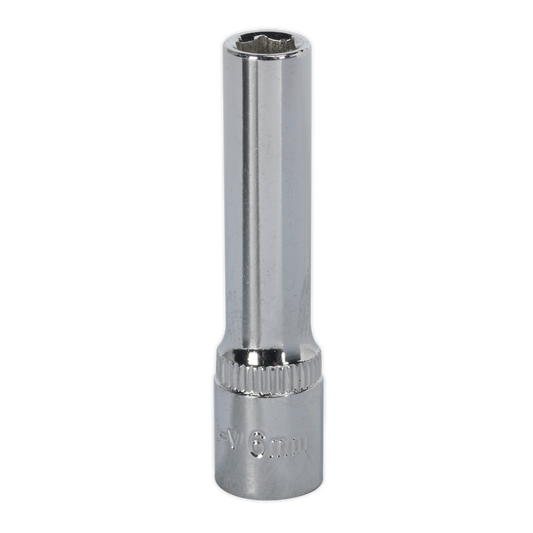 6mm 1/4"Sq Drive Fully Polished Deep WallDrive® Socket