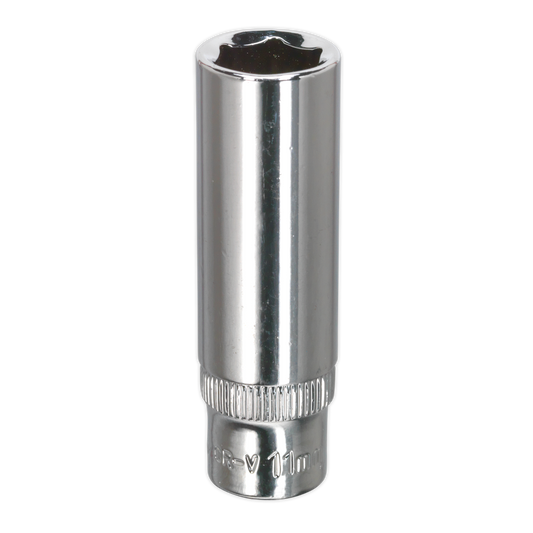 11mm 1/4"Sq Drive Fully Polished Deep WallDrive® Socket