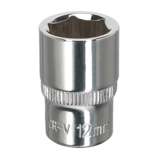 12mm 1/4"Sq Drive Fully Polished WallDrive® Socket