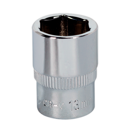 13mm 1/4"Sq Drive Fully Polished WallDrive® Socket