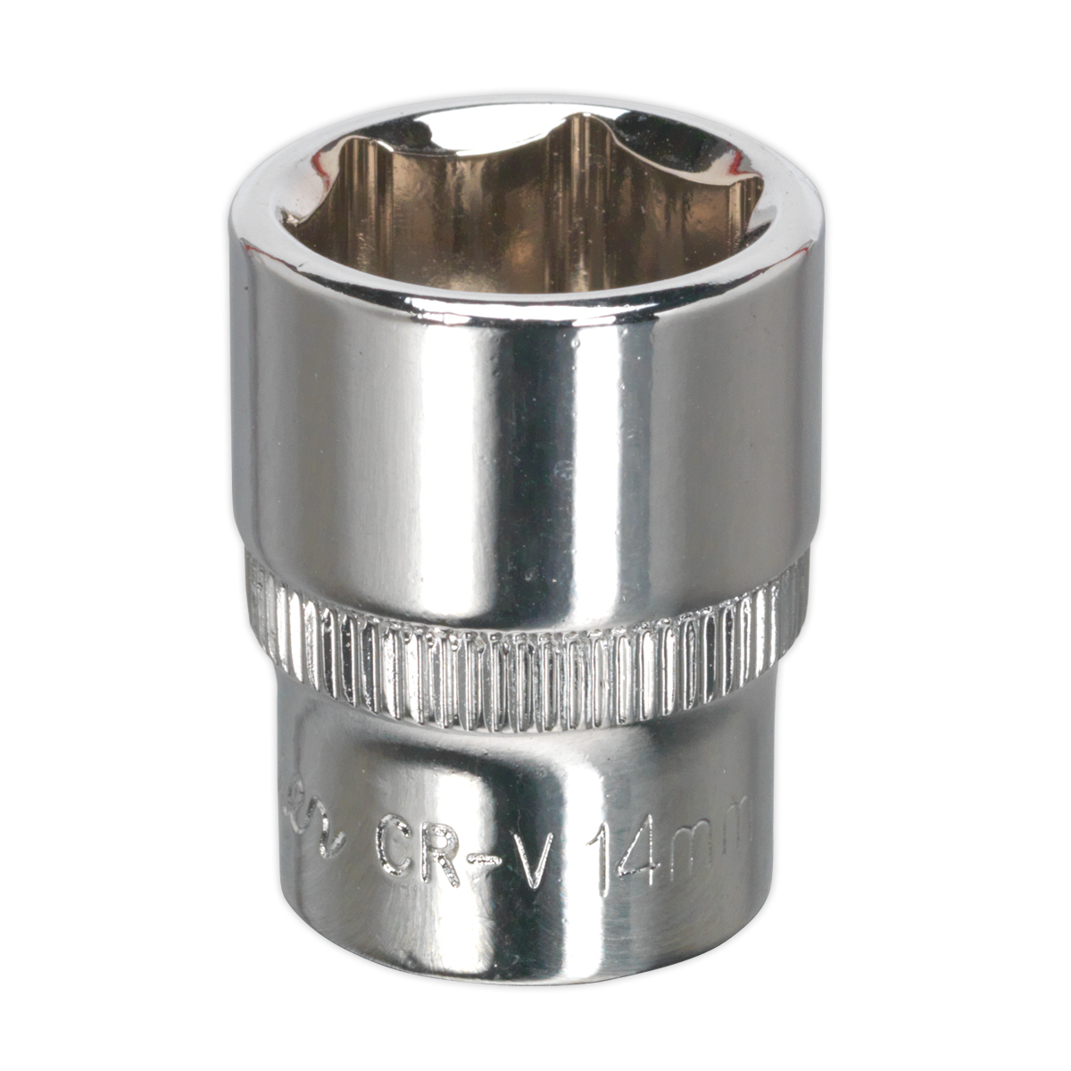 14mm 1/4"Sq Drive Fully Polished WallDrive® Socket