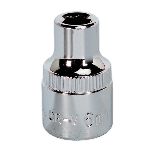 6mm 3/8"Sq Drive Fully Polished WallDrive® Socket