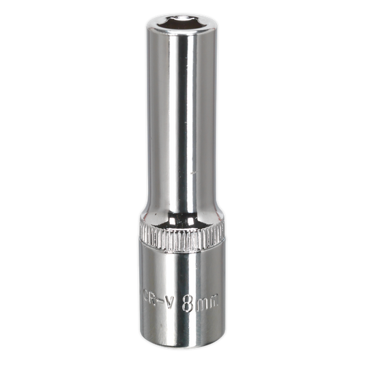 8mm 3/8"Sq Drive Fully Polished Deep WallDrive® Socket