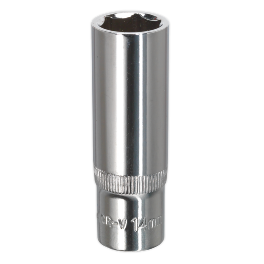 14mm 3/8"Sq Drive Fully Polished Deep WallDrive® Socket