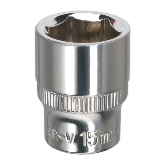 15mm 3/8"Sq Drive Fully Polished WallDrive® Socket