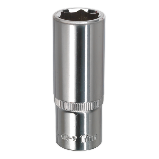 17mm 3/8"Sq Drive Fully Polished Deep WallDrive® Socket