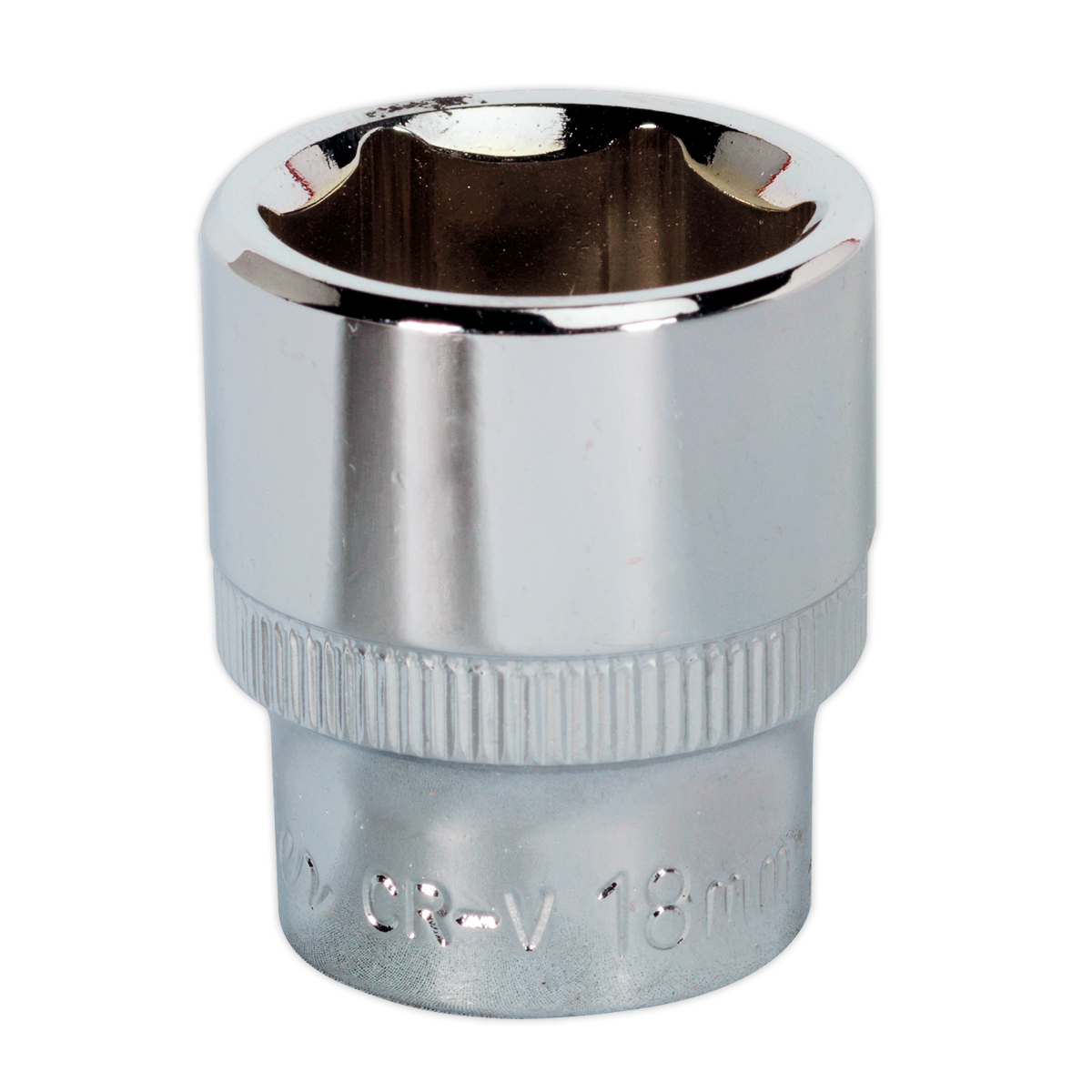 18mm 3/8"Sq Drive Fully Polished WallDrive® Socket