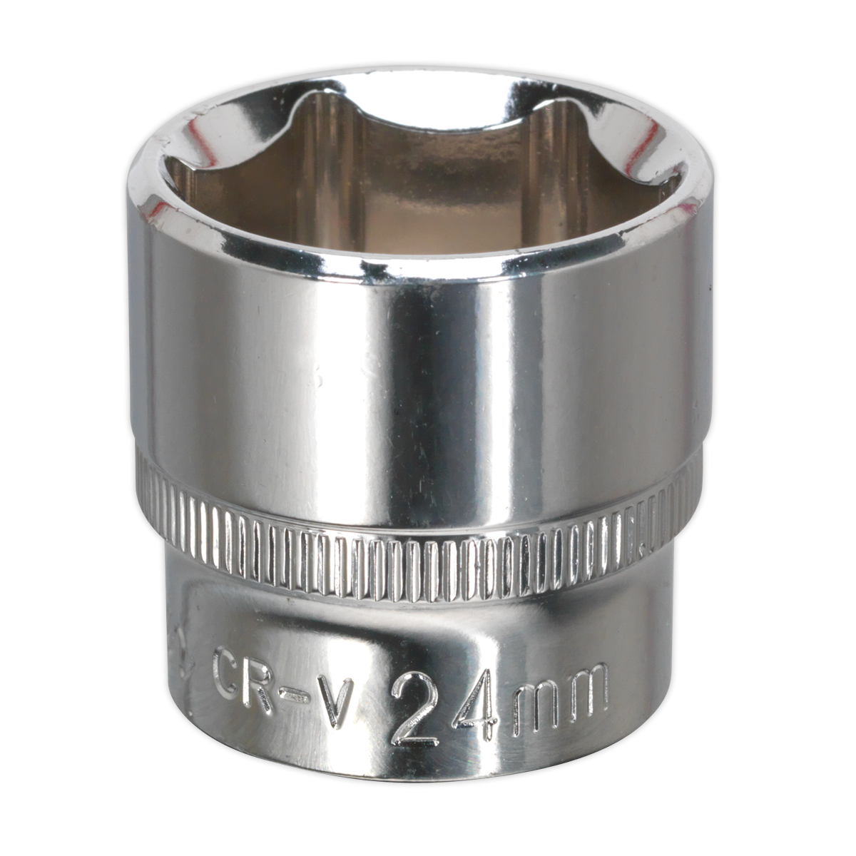 24mm 3/8"Sq Drive Fully Polished WallDrive® Socket