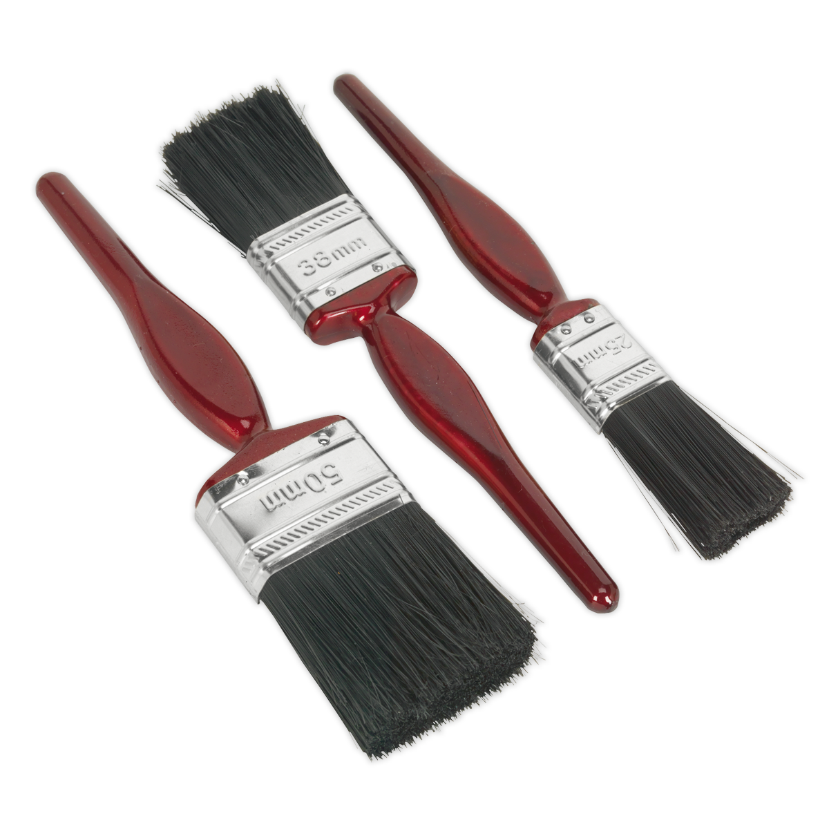 3pc Pure Bristle Paint Brush Set