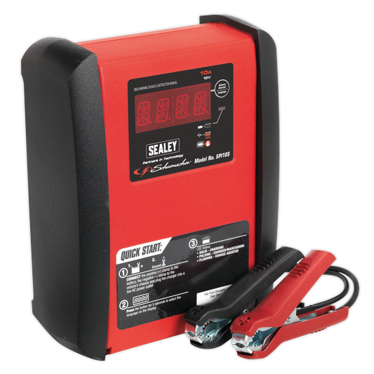 Schumacher® 10A 12V Automatic Smart Battery Charger & Maintainer