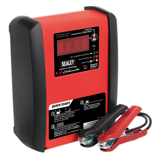 Schumacher® 15A 12V Automatic Smart Battery Charger & Maintainer