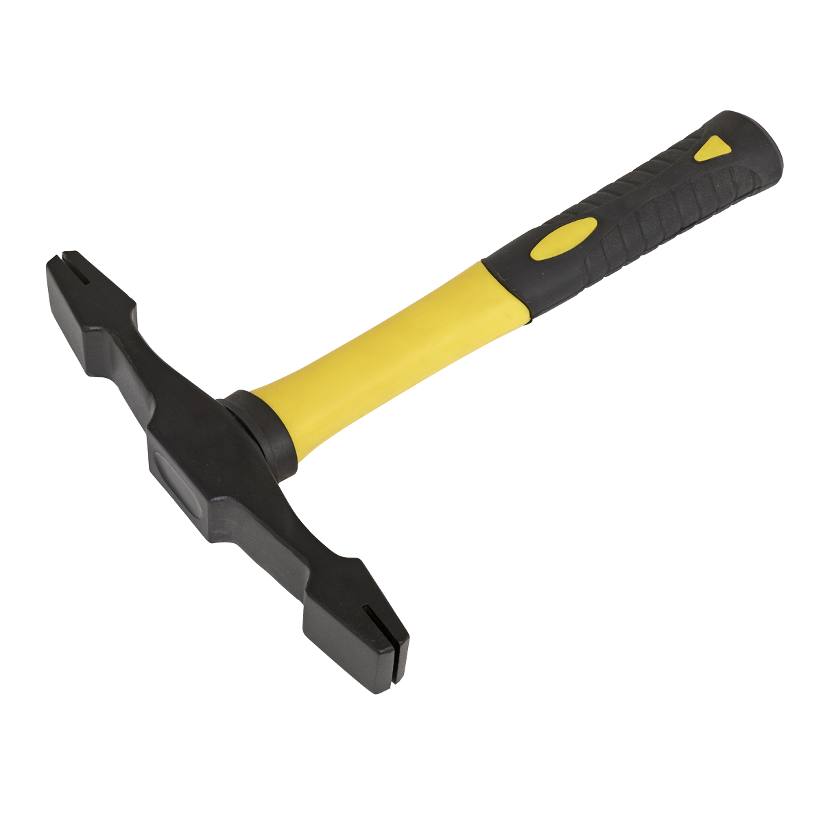 Double Ended Scutch Hammer with Fibreglass Handle