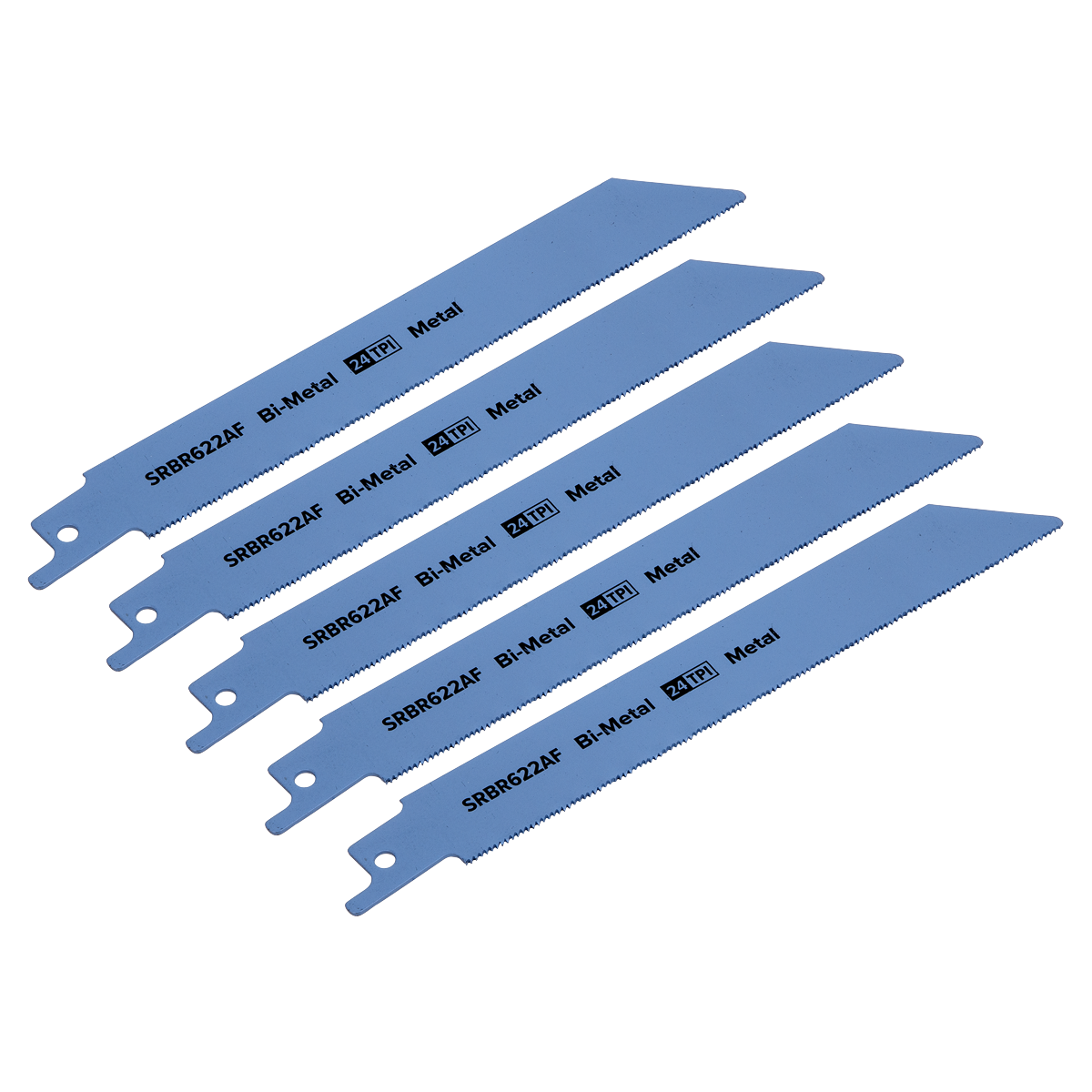 150mm 24tpi Reciprocating Saw Blade Metal - Pack of 5