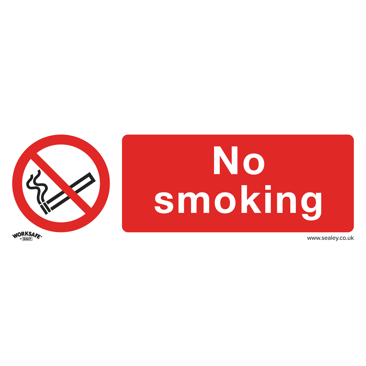 No Smoking - Prohibition Safety Sign - Rigid Plastic - Pack of 10