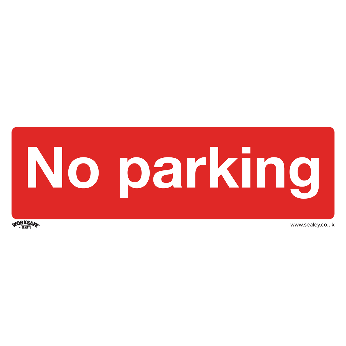 No Parking - Prohibition Safety Sign - Rigid Plastic - Pack of 10