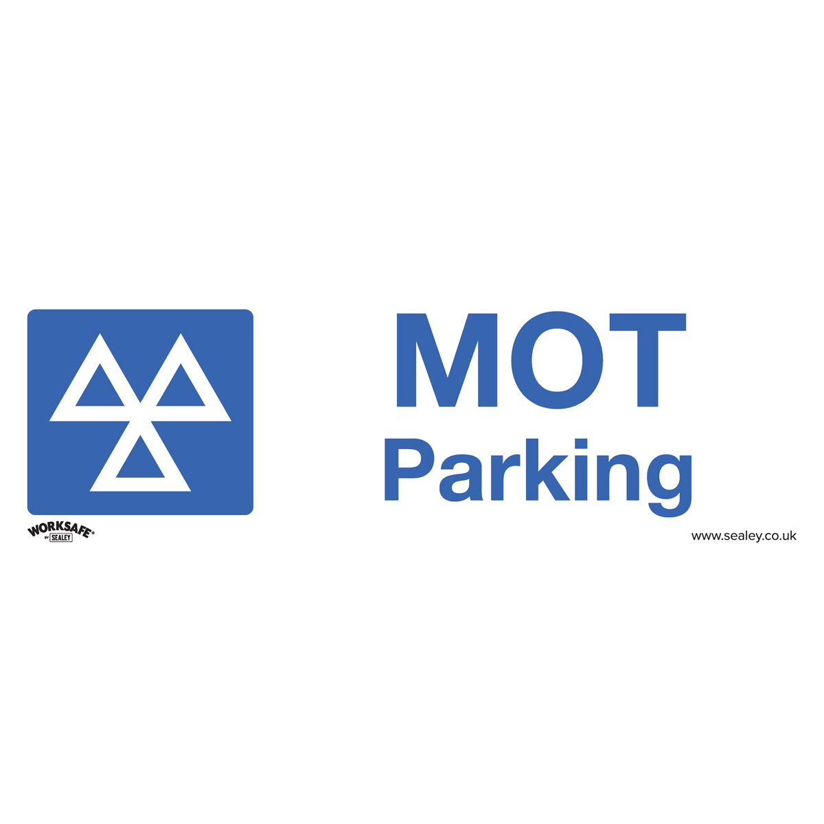 MOT Parking - Warning Safety Sign - Rigid Plastic - Pack of 10